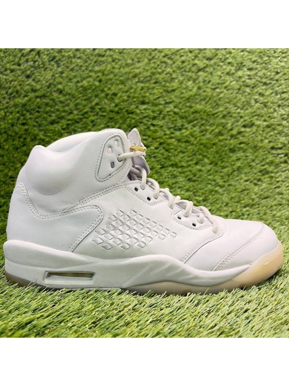 Nike Air Jordan 5 Retro Premium Mens Size 8.5 Gray Basketball Shoes Sneakers